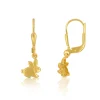 Ohrhänger Hase Gelbgold 750, 27x7mm