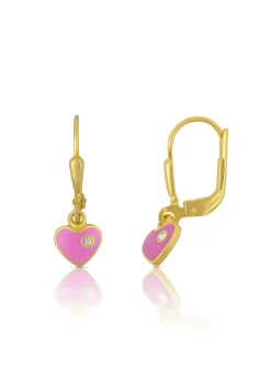 Ohrhänger Herz Gelbgold 750, 21x7mm