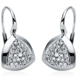 Ohrhänger 750/18K Weissgold Diamant 0.46ct.