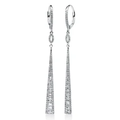 Ohrhänger 585/14K Weissgold Diamant 0.75ct.