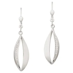 Ohrhänger Silber 925 Zirkonia, 41x10mm