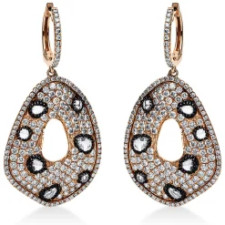 Ohrringe 750/18K Rotgold Diamant 4.82ct.