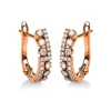 Ohrringe 750/18K Rotgold Diamant 0.4ct.