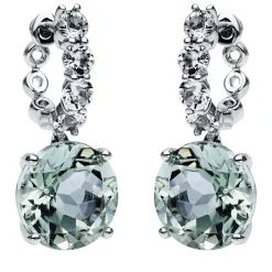 Ohrringe 750/18K Weissgold Amethyst 8.2ct.