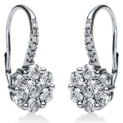 Ohrringe 750/18K Weissgold Diamant 2.08ct.