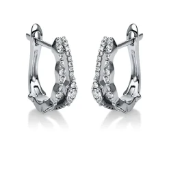 Ohrringe 585/14K Weissgold Diamant 0.31ct.