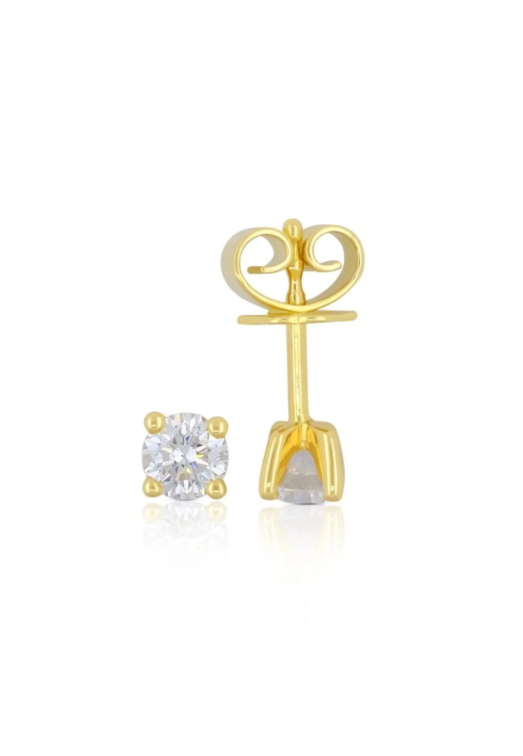 Ohrstecker Diamant 0.40ct. Gelbgold 750