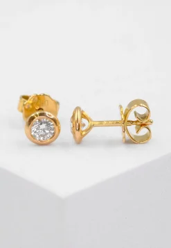 Ohrstecker Diamant 0.40ct. Gelbgold 750