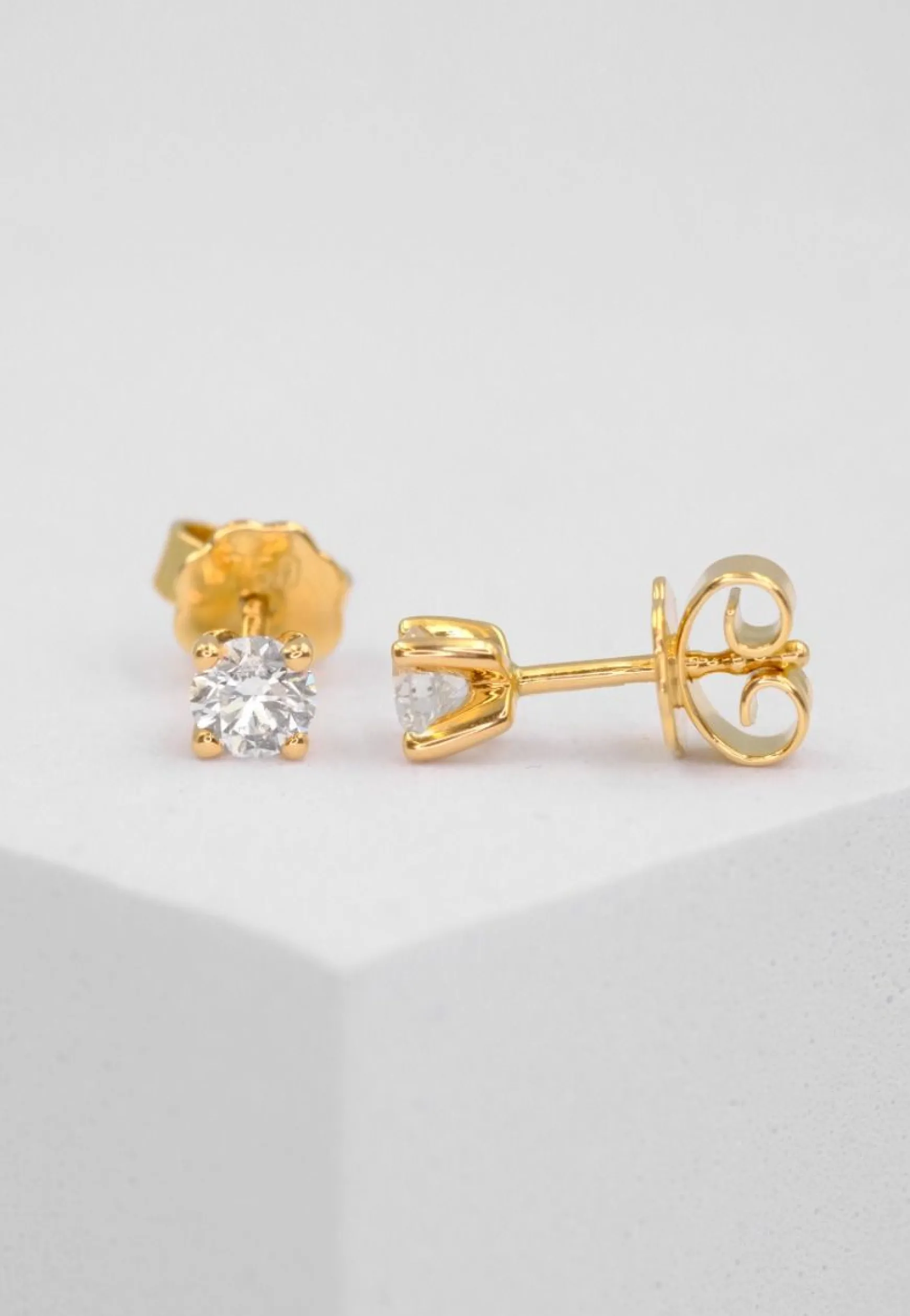 Ohrstecker Diamant 0.40ct. Gelbgold 750