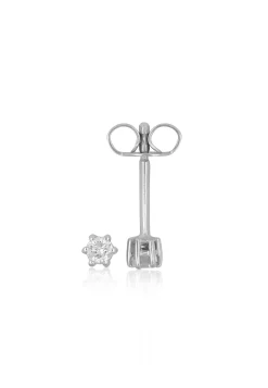 Ohrstecker Diamant 0.10ct. Weissgold 750