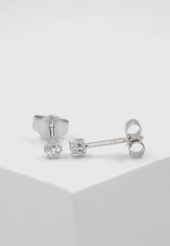 Ohrstecker Diamant 0.10ct. Weissgold 750