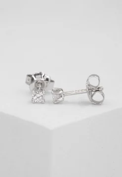 Ohrstecker Diamant 0.10ct. Weissgold 750