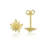Ohrstecker Edelweiss Gelbgold 750, 8mm