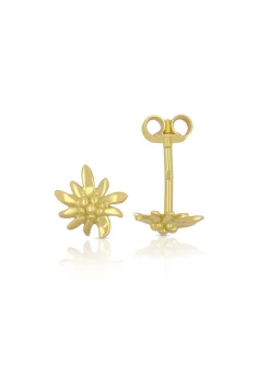 Ohrstecker Edelweiss Gelbgold 750, 8mm