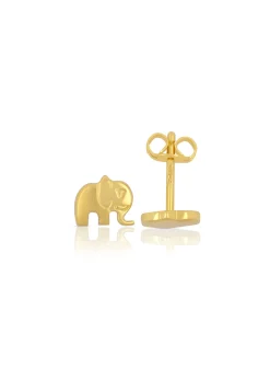Ohrstecker Elefant Gelbgold 750, 6mm
