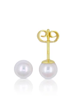 Ohrstecker Gelbgold 750 Akoya Perle 5.5-6mm
