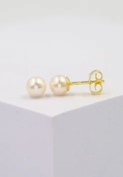 Ohrstecker Gelbgold 750 Akoya Perle 5.5-6mm