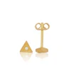 Ohrstecker Gelbgold 750 Diamant 0.02ct. 4x5mm