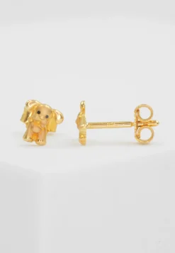 Ohrstecker Gelbgold 750, 6x6mm