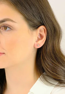 Ohrstecker Gelbgold 750 Zirkonia 5.5mm