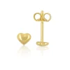 Ohrstecker Herz Gelbgold 750, 4mm
