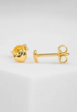 Ohrstecker Herz Gelbgold 750, 4mm