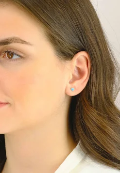 Ohrstecker Herz Gelbgold 750, 5mm