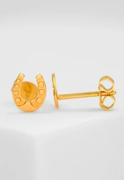 Ohrstecker Hufeisen Gelbgold 750, 7x6mm