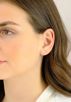 Ohrstecker Hufeisen Gelbgold 750, 7x6mm