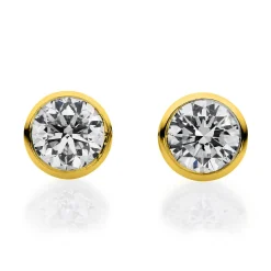Ohrstecker 750/18K Gelbgold Diamant 0.4ct.