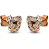 Ohrstecker 750/18K Rotgold Diamant 0.35ct.