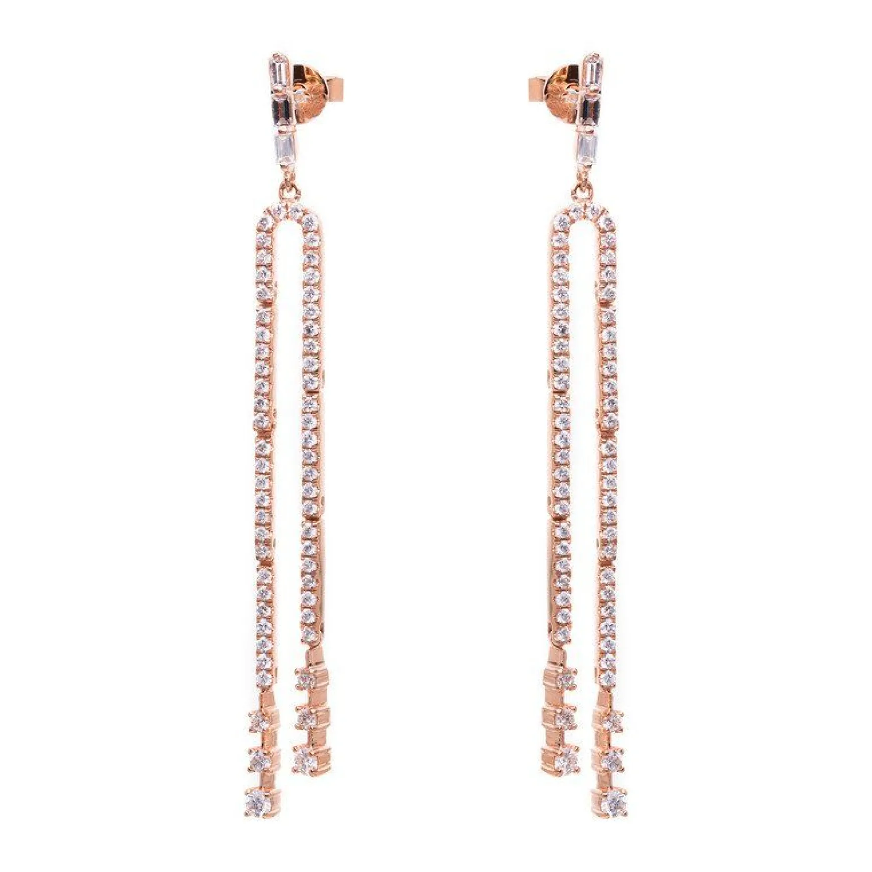 Ohrstecker 750/18K Rotgold Diamant 0.84ct.