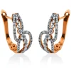 Ohrstecker 750/18K Rotgold Diamant 0.58ct.
