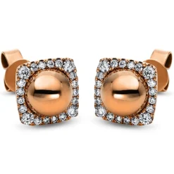 Ohrstecker 585/14K Rotgold Diamant 0.21ct.