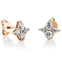 Ohrstecker 750/18K Rotgold Diamant 0.77ct.