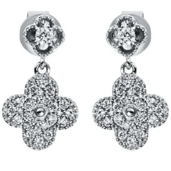 Ohrstecker 750/18K Weissgold Diamant 0.22ct.