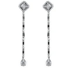 Ohrstecker 750/18K Weissgold Diamant 1.85ct.