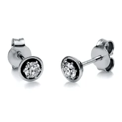 Ohrstecker 750/18K Weissgold Diamant 0.3ct.