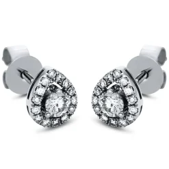 Ohrstecker 750/18K Weissgold Diamant 0.35ct.