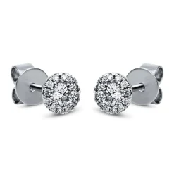 Ohrstecker 750/18K Weissgold Diamant 0.24ct.