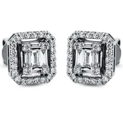 Ohrstecker 750/18K Weissgold Diamant 0.59ct.