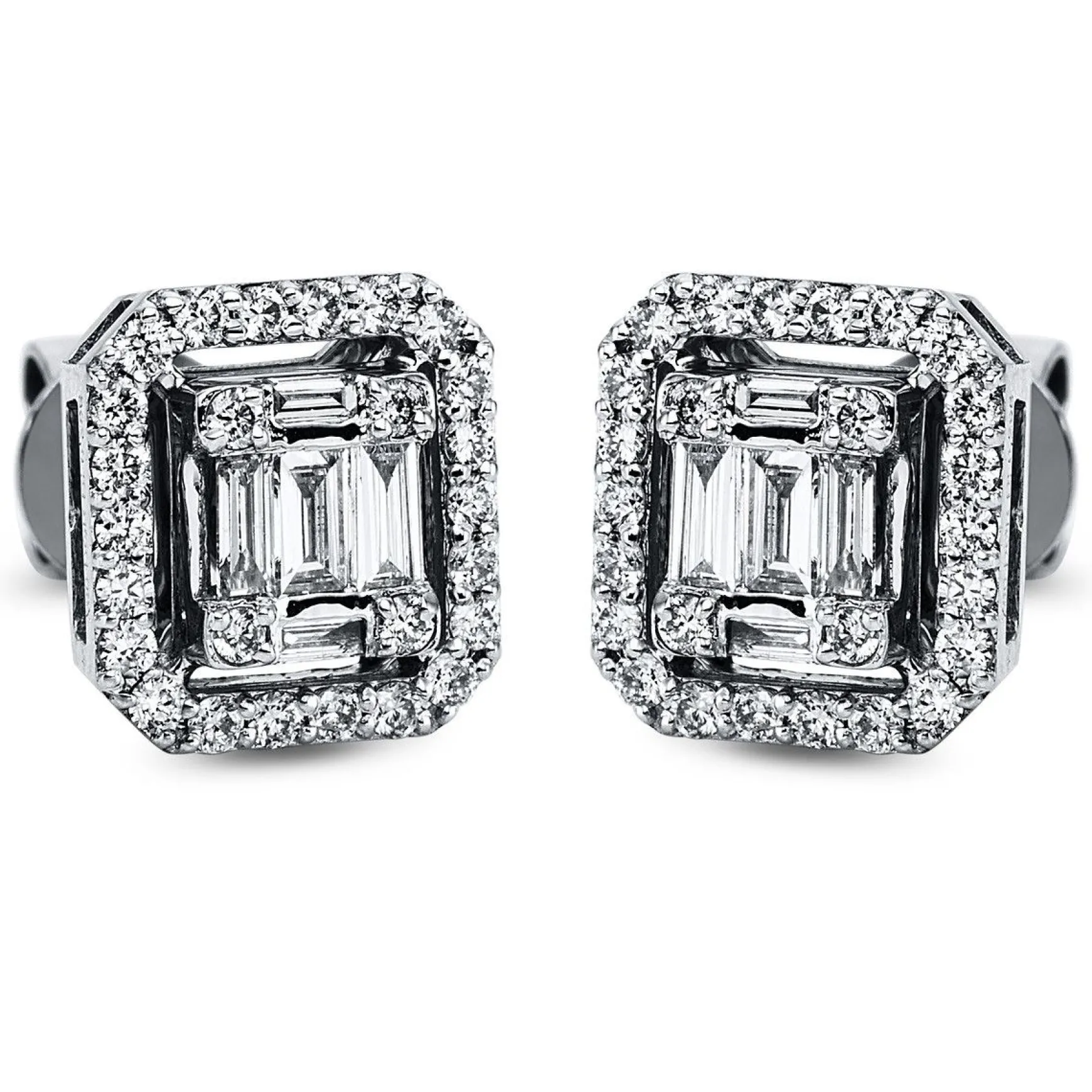 Ohrstecker 750/18K Weissgold Diamant 0.59ct.