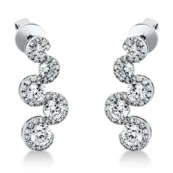 Ohrstecker 750/18K Weissgold Diamant 1.94ct.
