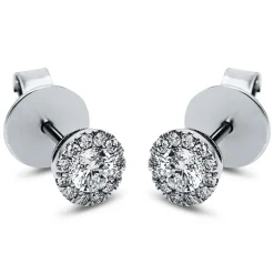 Ohrstecker 585/14K Weissgold Diamant 0.5ct.