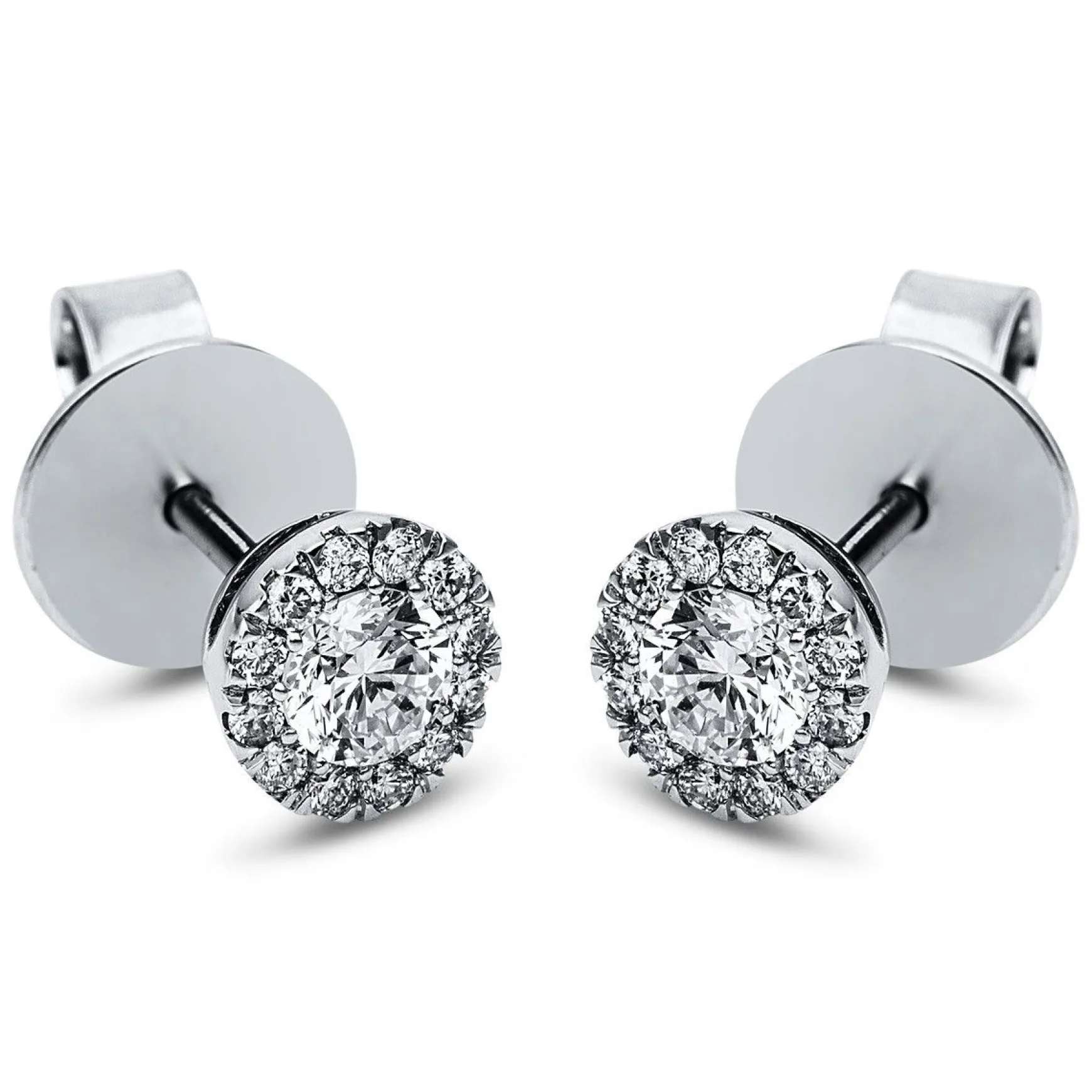 Ohrstecker 585/14K Weissgold Diamant 0.5ct.