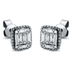 Ohrstecker 750/18K Weissgold Diamant 0.36ct.