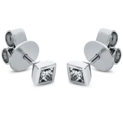 Ohrstecker 585/14K Weissgold Diamant 0.4ct.