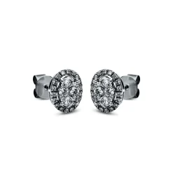Ohrstecker 750/18K Weissgold Diamant 0.5ct.