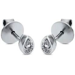Ohrstecker 750/18K Weissgold Diamant 0.3ct.