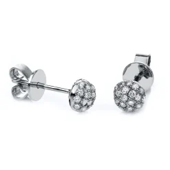 Ohrstecker 750/18K Weissgold Diamant 0.36ct.